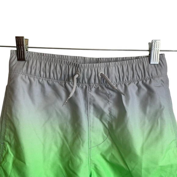 GAP Kids Gray and Green Ombré Swim Shorts NWOT - Picture 2 of 10